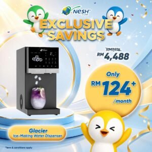 NESH Glacier Hot & Cold Water Dispenser with Ice-Making