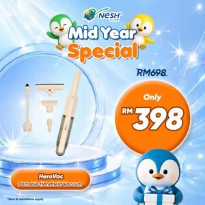 NESH HeroVac Portable Handheld Vacuum