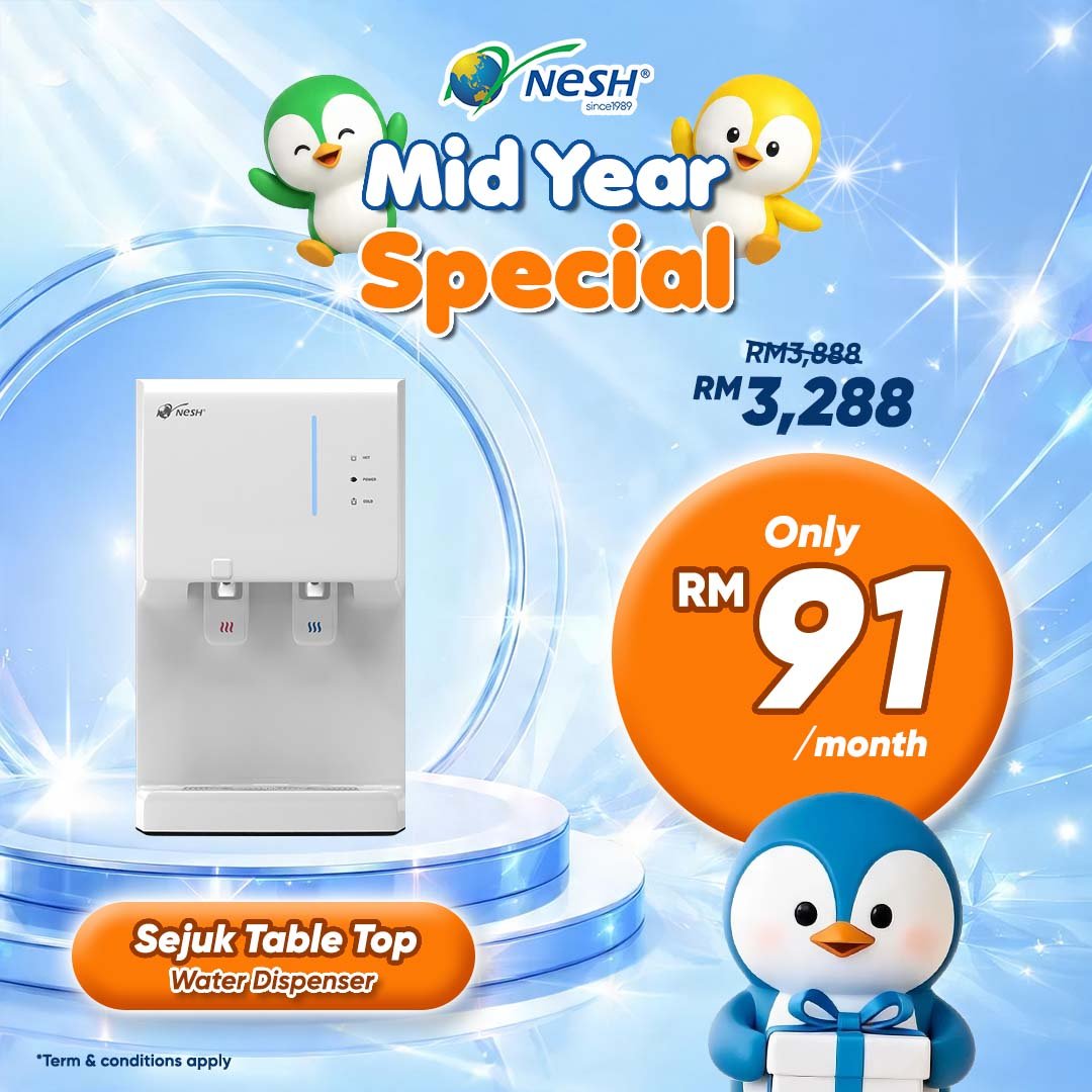 NESH Sejuk Tabletop Hot & Cold Water Purifier